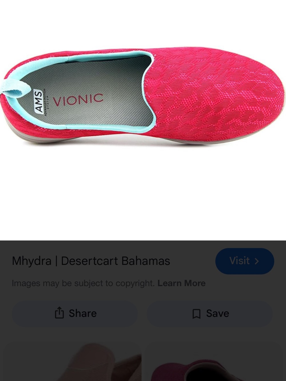 Vionic 331 Hydra Slip-On Sneakers hot Fuschia and teal size 7